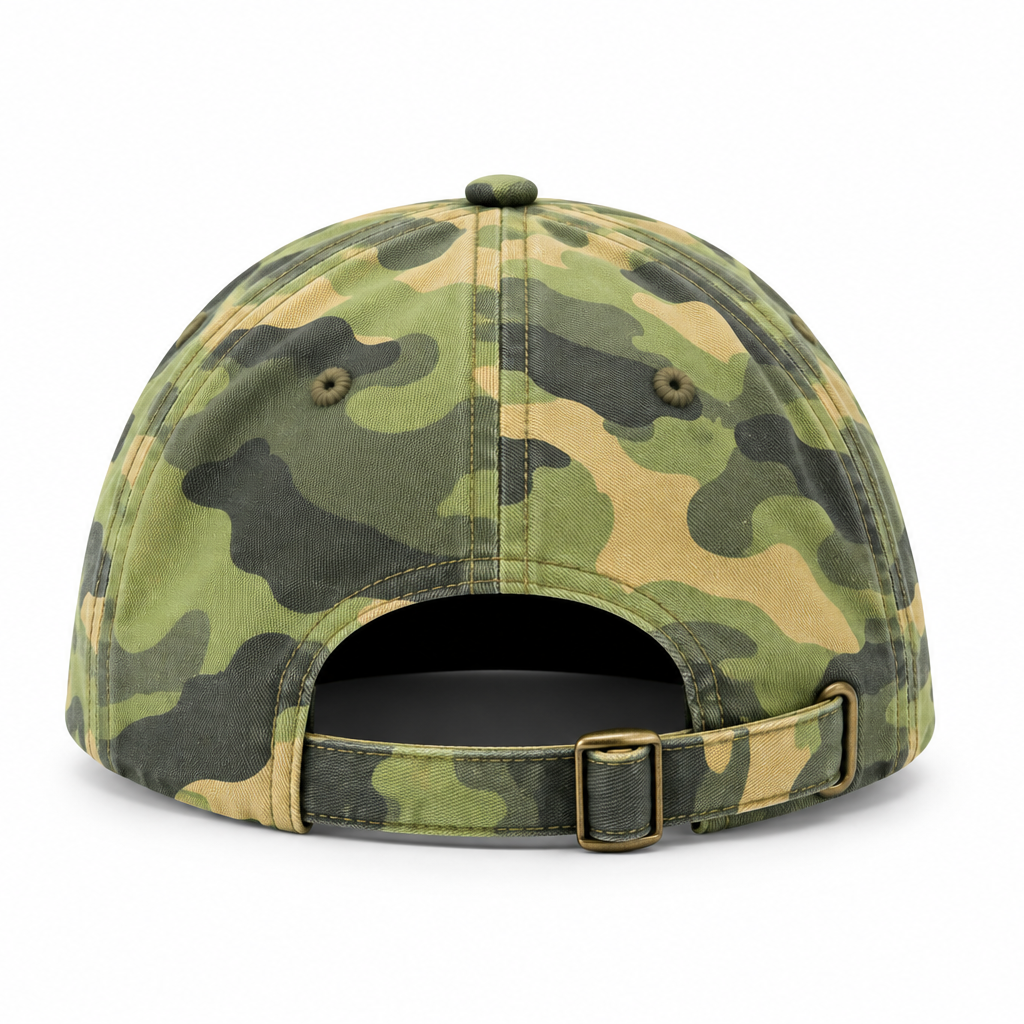 Camo field cap, back view