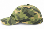 Camo field cap, side view